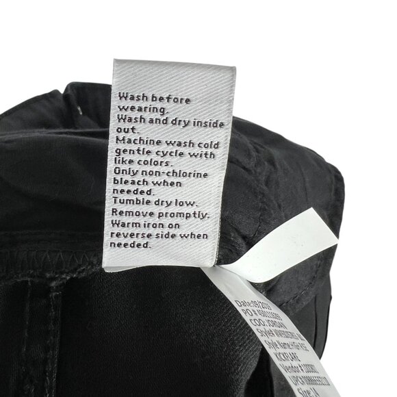 NWT Nine West High Rise Kick Flare Jeans in Coated Black Size 14 - Picture 6 of 10